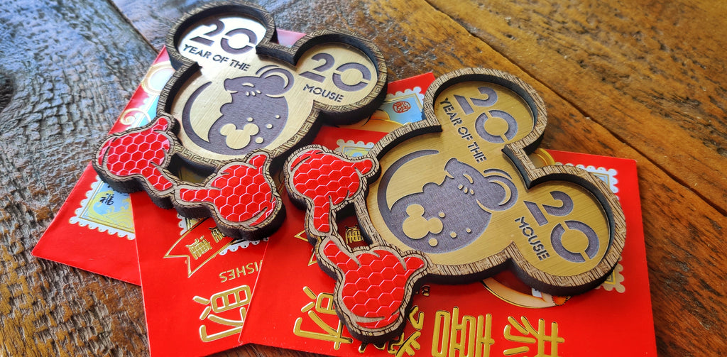 2020 Year of The Mouse Laser Cut Patch