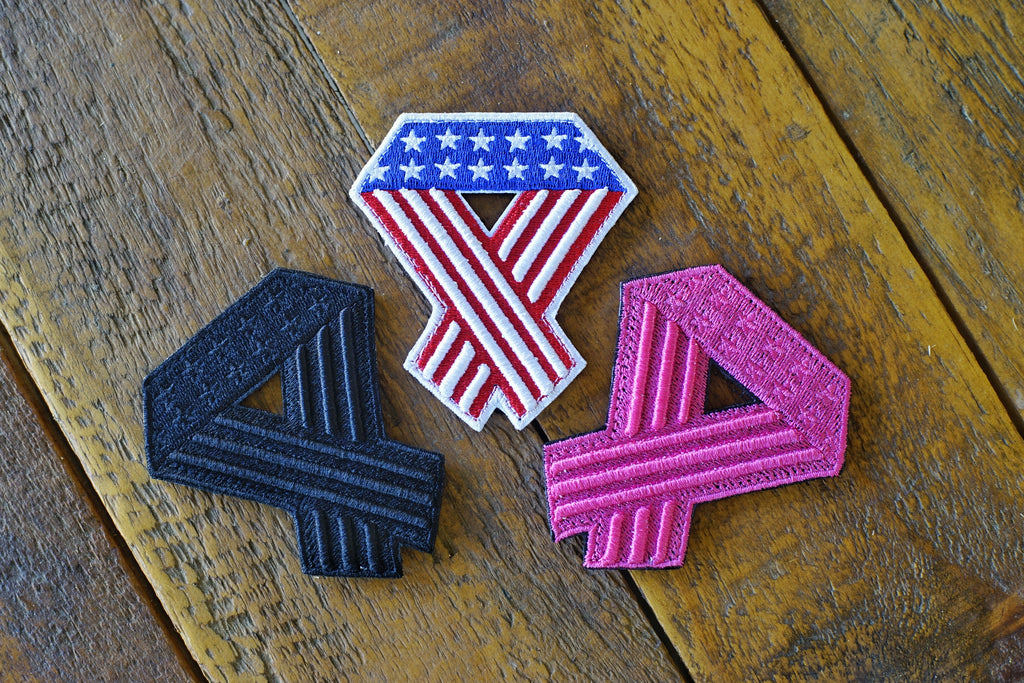 Flag Ribbon 4" Velcro Patch