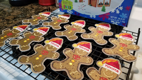 Toyota Gingerbread Man 4" Velcro Patch