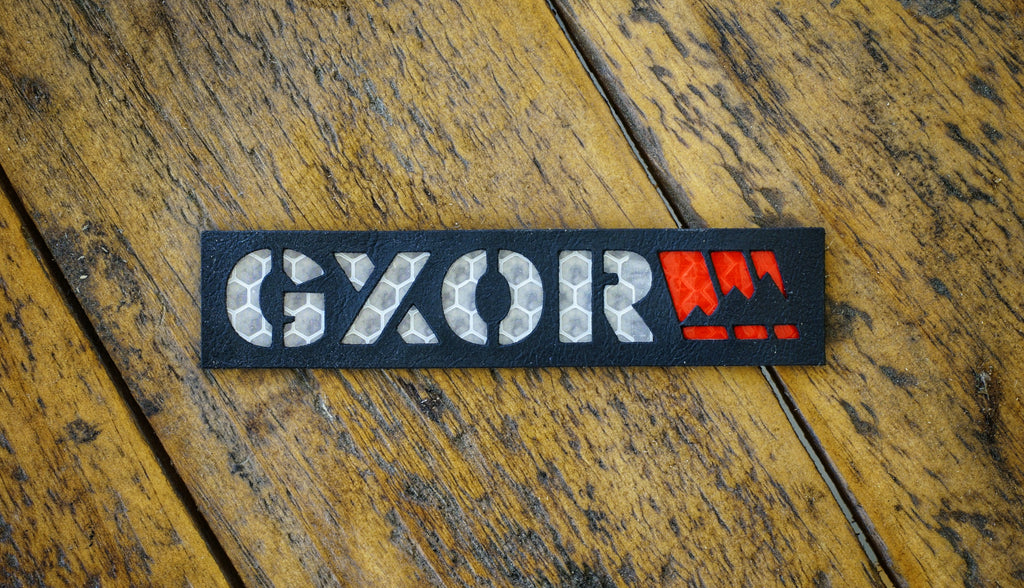 GXOR Leather Laser Cut Reflective Patch