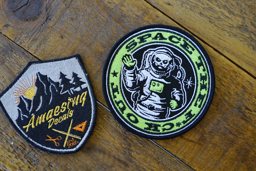 Space The F*ck Out 4 Glow In The Dark Velcro Patch – Amaesing Decals &  Patches