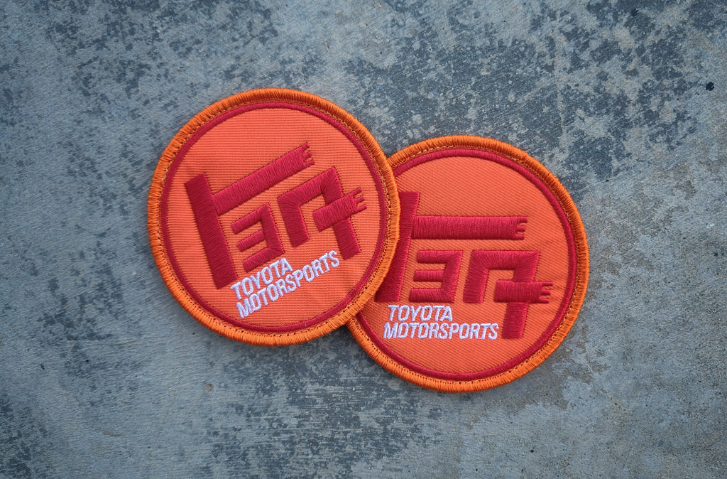 TEQ Orange/Red 3" Round Velcro Patch