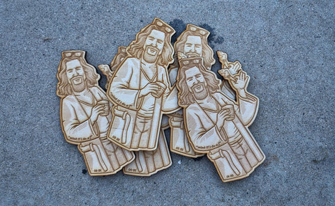 The Dude Wood Cut 5" Patch