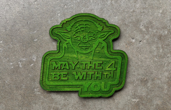 May The 4th Wood Cut Series Patches