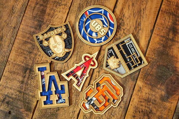 Team Logo Laser Wood Cut/Fabric Patch or Magnet