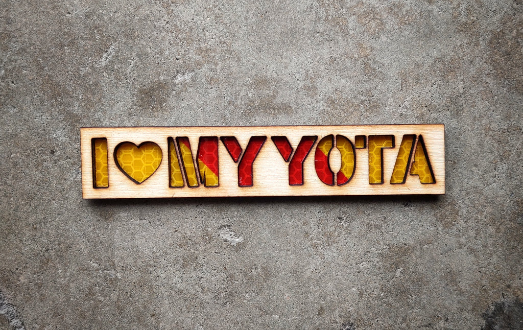 I ♥️ My Yota Wood Cut 5" Patch