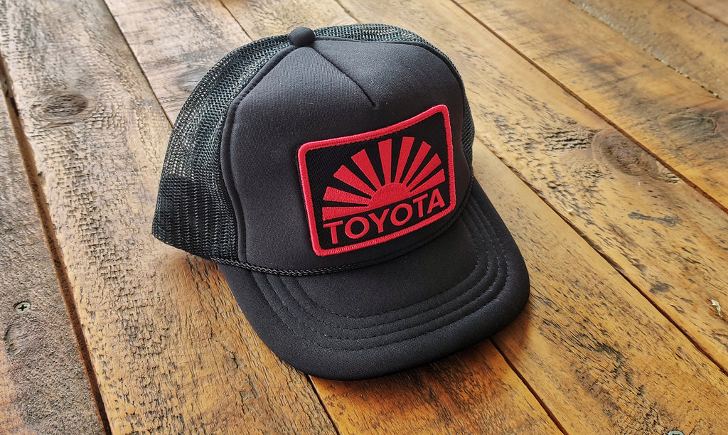 Black Yota Rising Sun Mesh Snap Back Patch Hat – Amaesing Decals & Patches