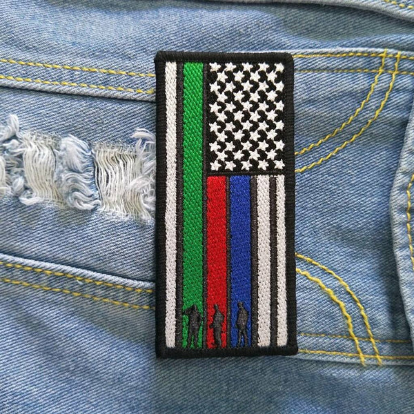Remembrance Flag 4.5" Velcro Patch