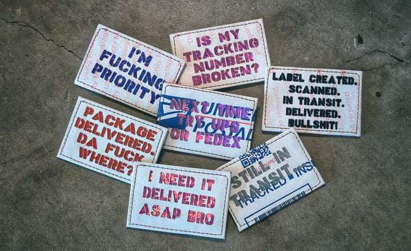 Postal Mailer's Laser Cut Patches