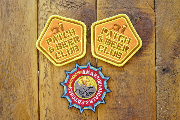 Patch & Beer Club 3.5" Velcro Patch