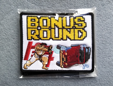 Bonus Round Fighter 4"w Velcro Patch